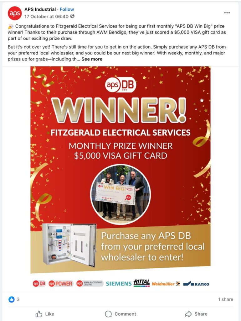 Weekly or Monthly Prize Draw