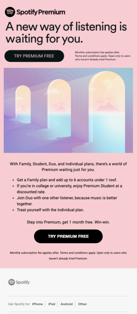 Spotify Premium Plan Email