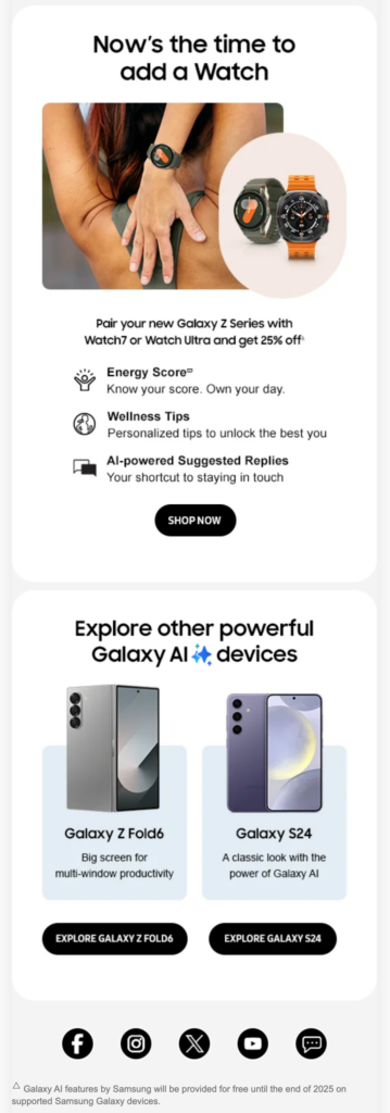 Samsung Galaxy Watch Email