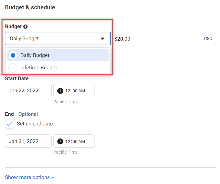 Budget Optimization in Ads