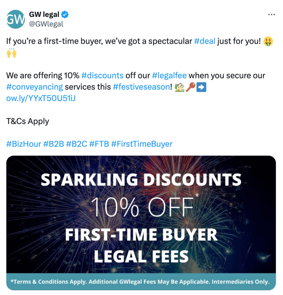 First-Time Buyer Discounts