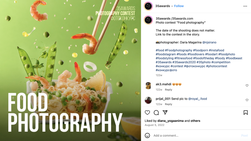 Food Photography Contest