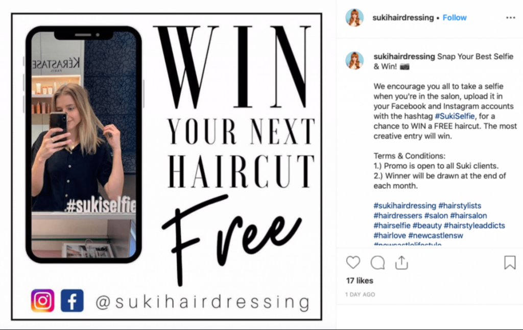 Social Media Hashtag Contest