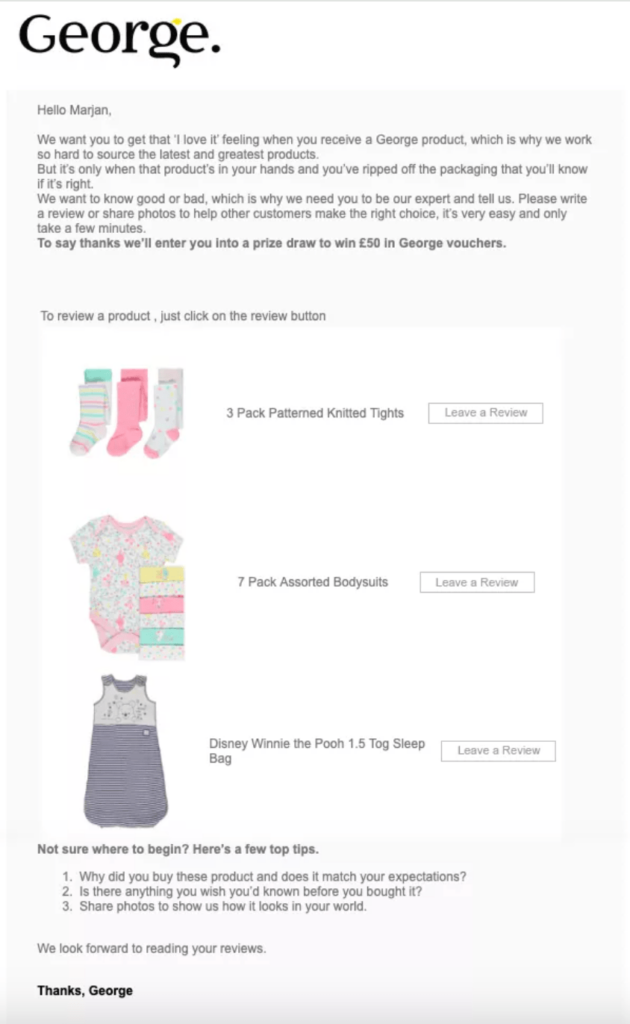 Product Review Campaigns