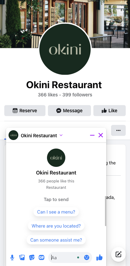 Enable Messenger for Direct Communication