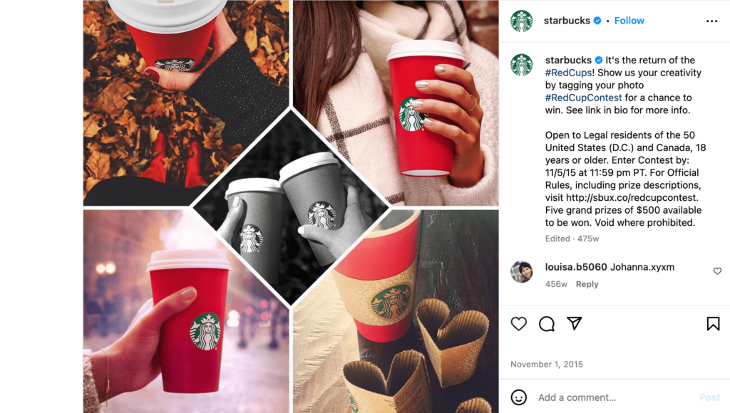 User-Generated Content Campaign Coupons