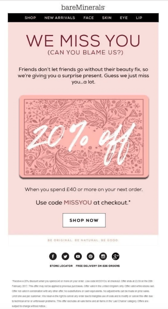 Customer Re-Engagement with Limited Offers