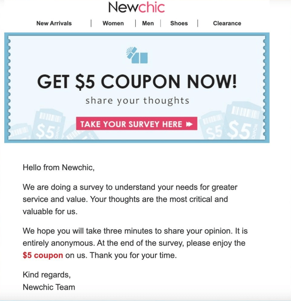 Review Incentive Coupons