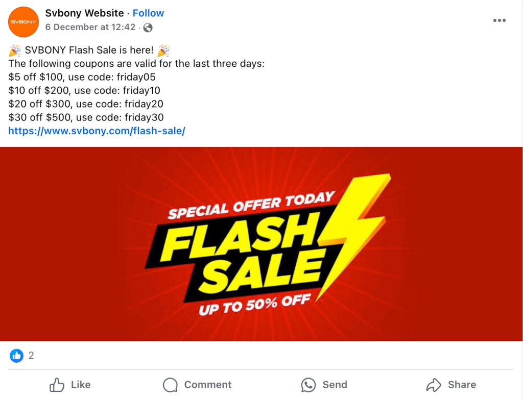 Flash Sale Coupons