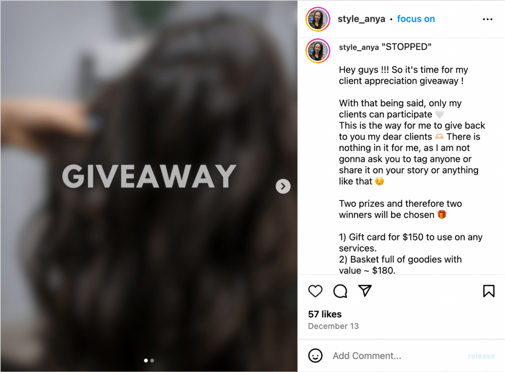 Customer Appreciation Giveaway