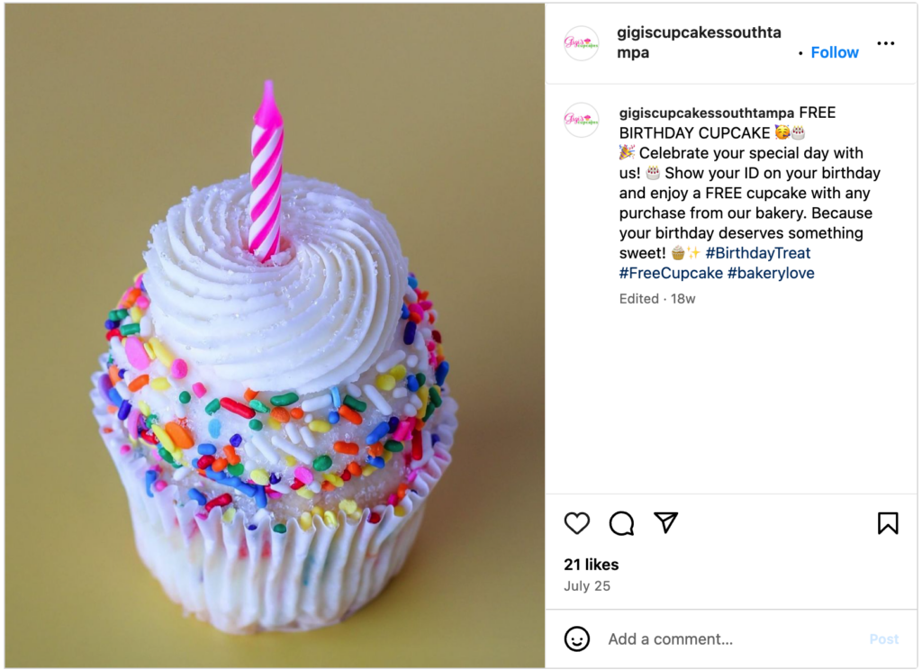 Birthday Discounts