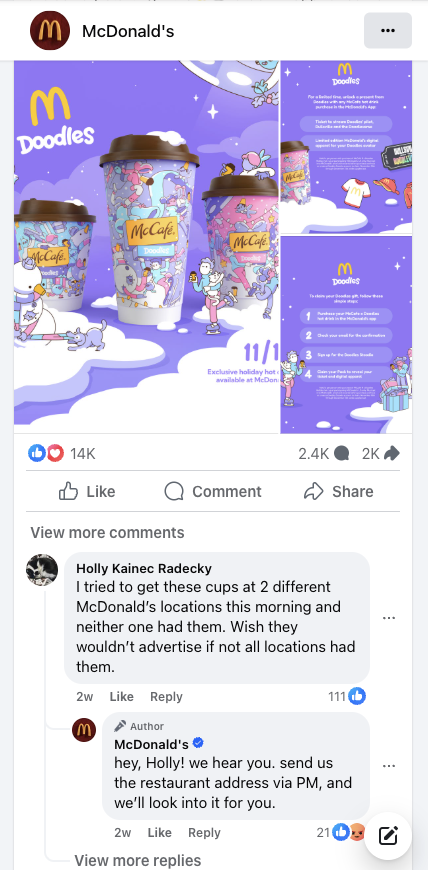 Respond to Comments and Messages Quickly