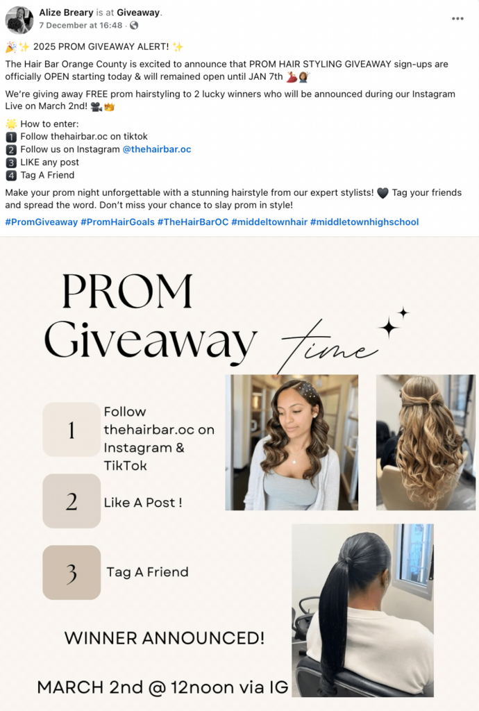 Free Hairstyle for Prom