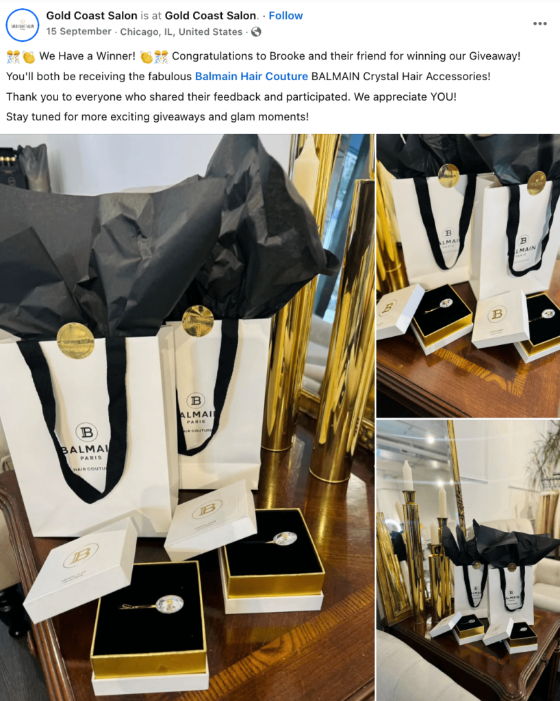 Feedback-Based Giveaway