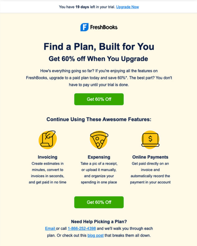 Email Campaigns for Free Trial Users