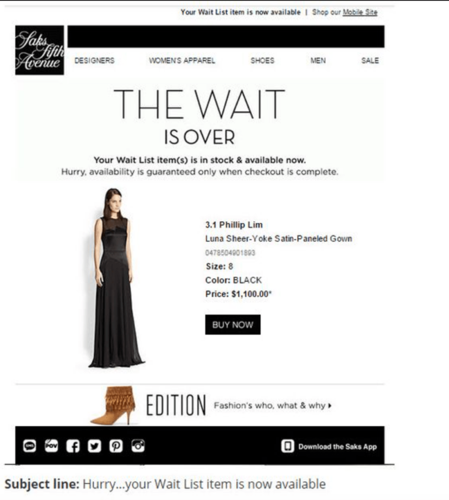 Retargeting for Back-in-Stock Notifications