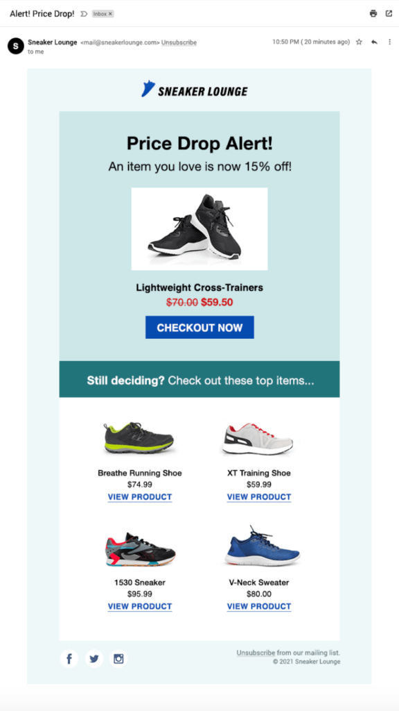 Retargeting Based on Price Drops