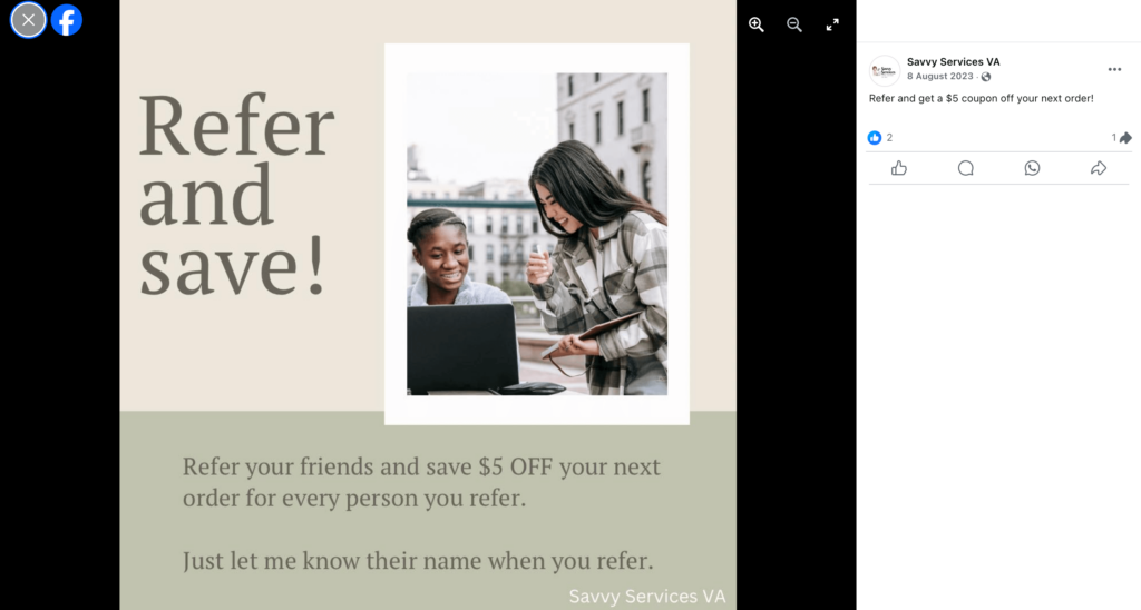 Refer-and-Save Coupons