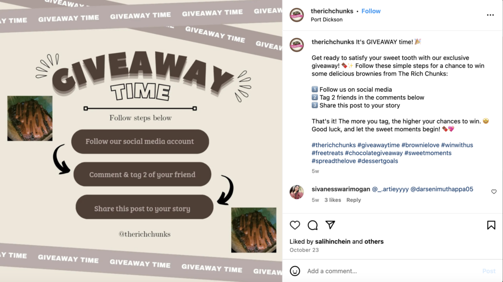 Social Media Giveaways