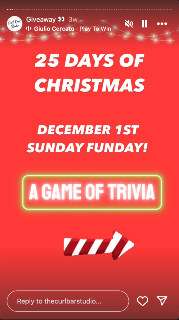 Instagram Story Poll Giveaway
