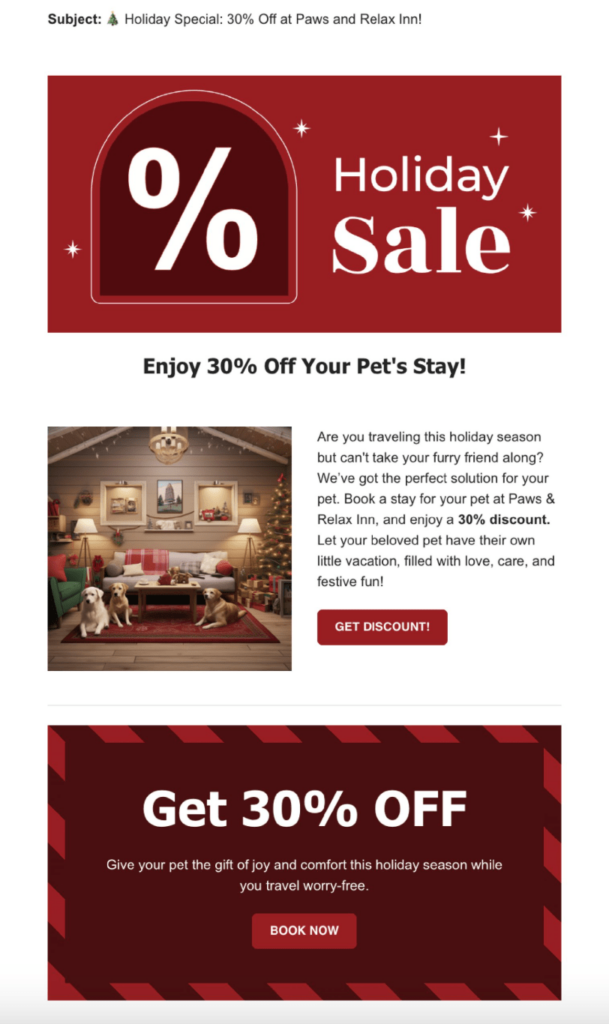Seasonal Offers for Past Customers